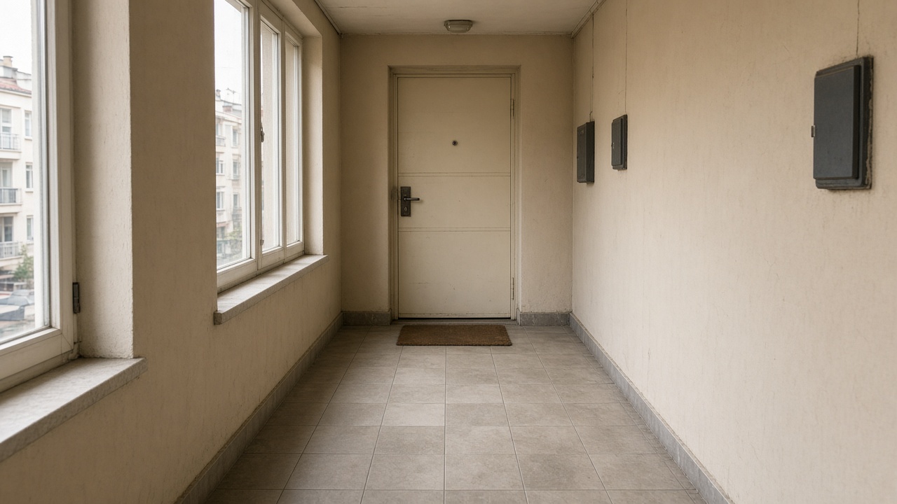 Fevzi Çakmak’ta apartman koridorundaki kapı